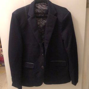 Barabas Men Blazer with leather trim Size Large